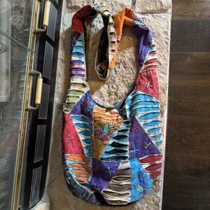 DESIGNER Gypsy Rose Cotton Multicolor Detailed crossbody bag